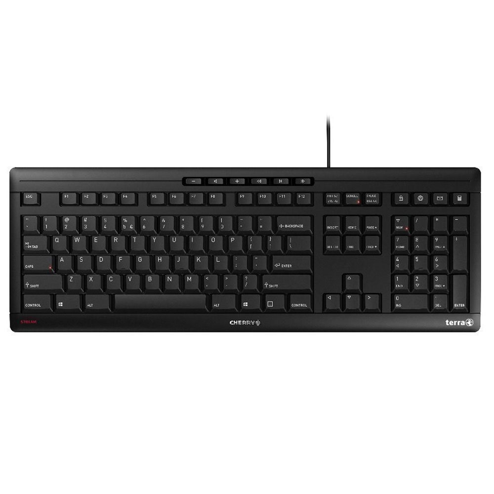 TERRA Keyboard 3500 Corded [FR] USB black/noir baugleich zum Cherry Stream Keyboard JK-8500FR-2